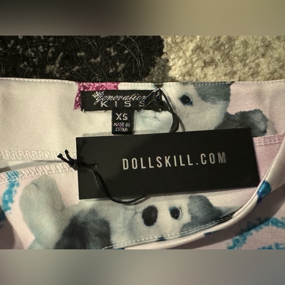 NWT plush paradise DollsKill Mini skirt size XS super cute - Picture 4 of 6